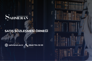 Satış Sözleşmesi Örneği